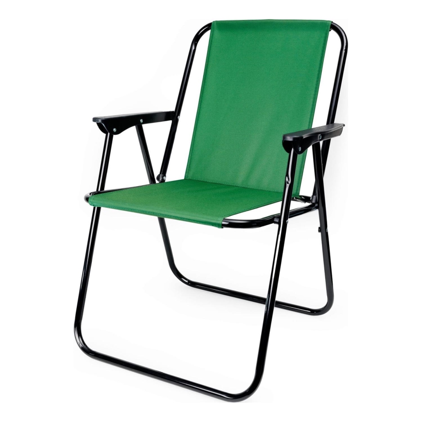 Foldable camping chair green