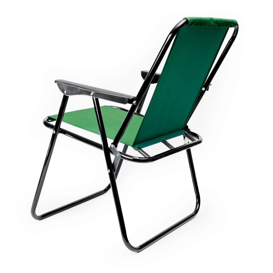 Foldable camping chair green