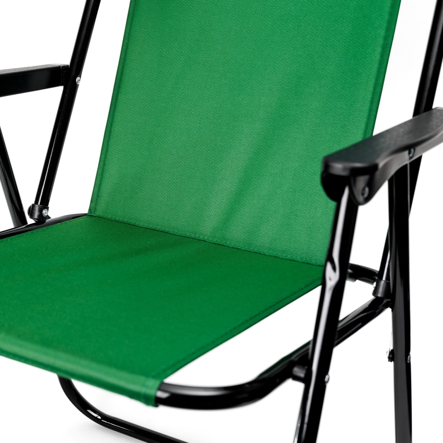 Foldable camping chair green
