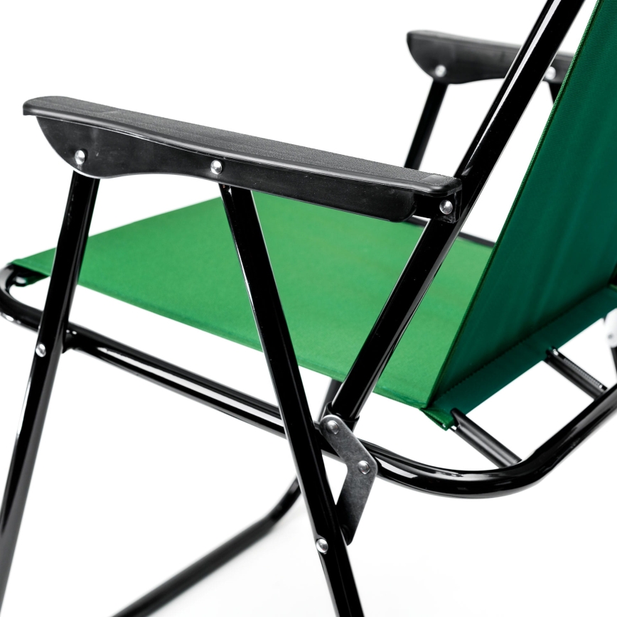 Foldable camping chair green