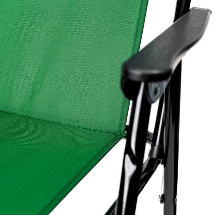 Foldable camping chair green