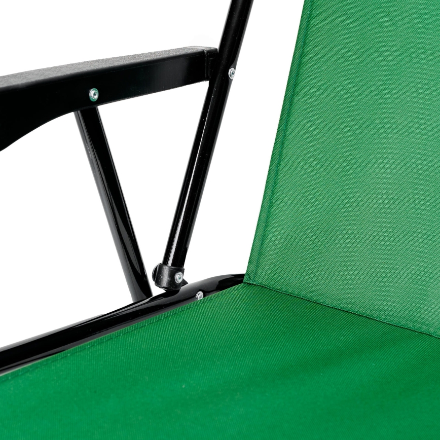 Foldable camping chair green