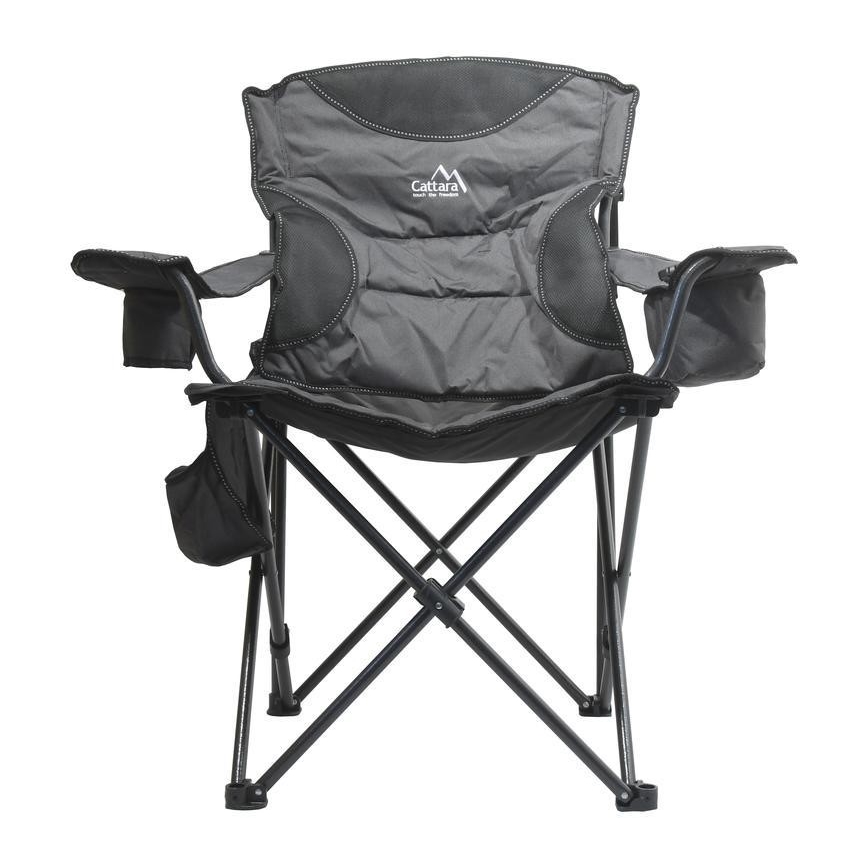 Foldable camping chair grey