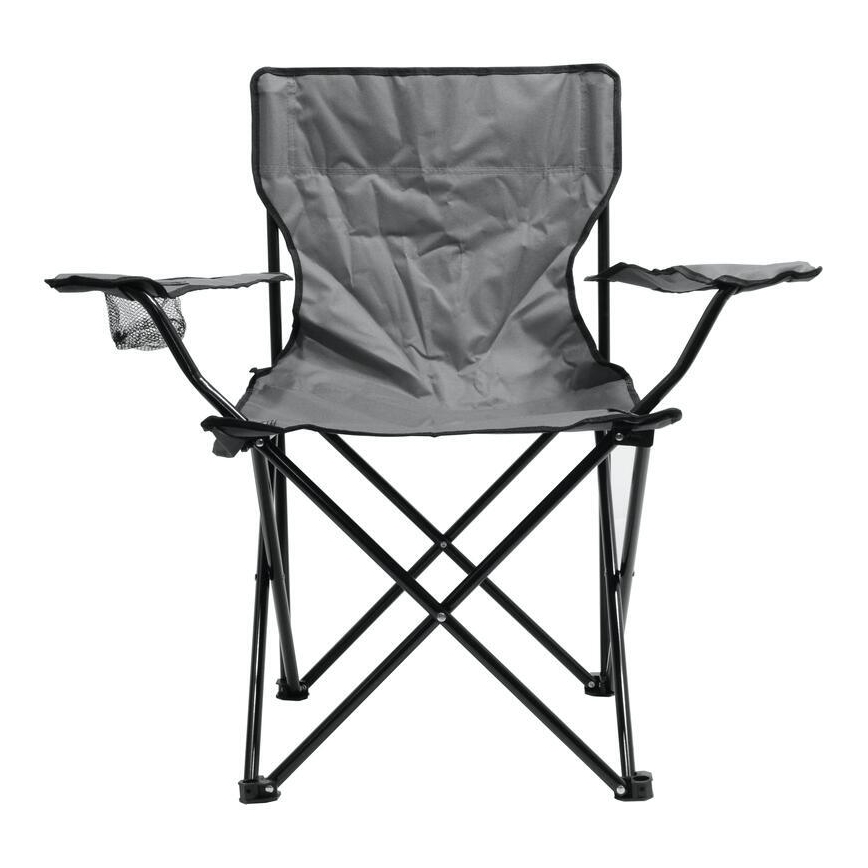 Foldable camping chair grey
