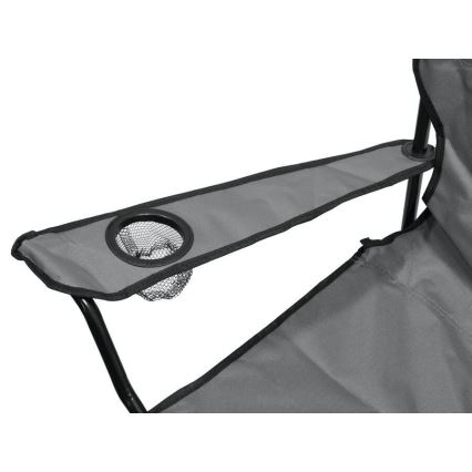 Foldable camping chair grey