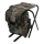 Foldable camping chair with backpack camouflage