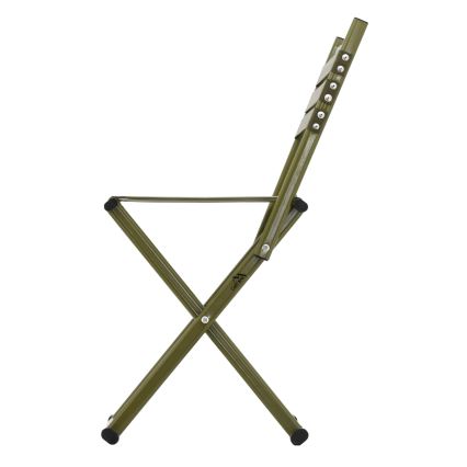 Foldable camping chair with backrest green