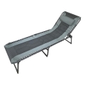 Foldable camping cot, grey
