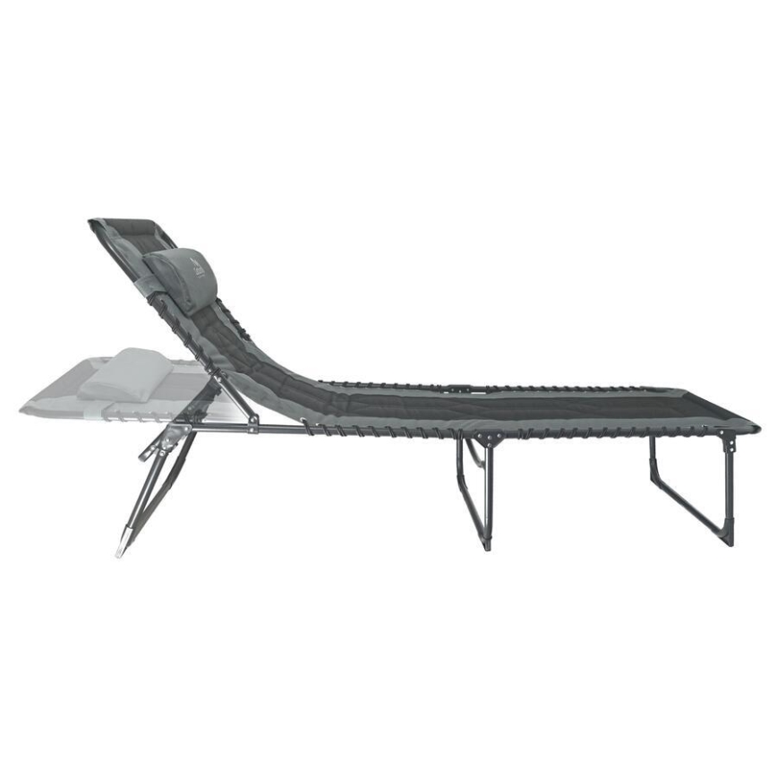 Foldable camping cot, grey