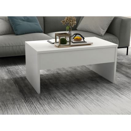 Foldable coffee table AKILLI 44,8x90 cm white
