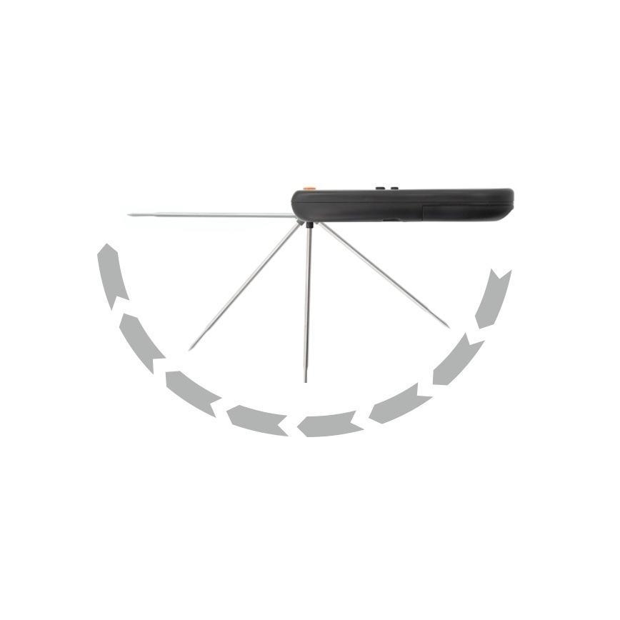 Foldable digital meat thermometer 0-300°C 2xAAA