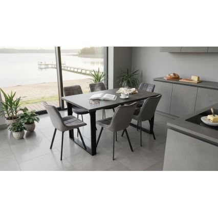 Foldable dining table COLIN grey