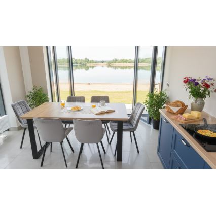 Foldable dining table COLIN oak