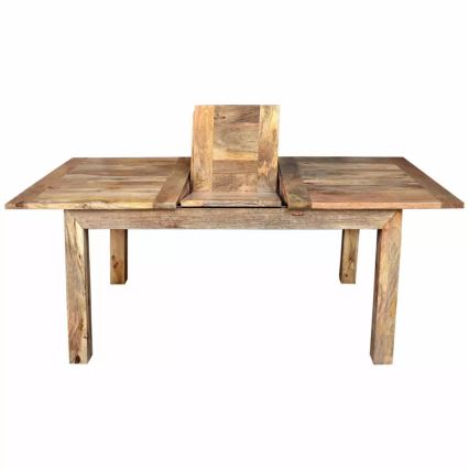 Foldable dining table HINA 180x90 cm solid wood/mango tree