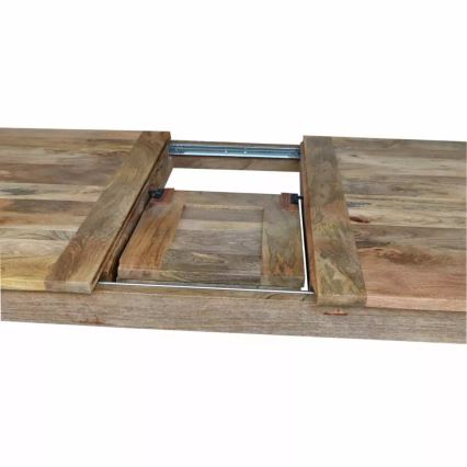 Foldable dining table HINA 180x90 cm solid wood/mango tree