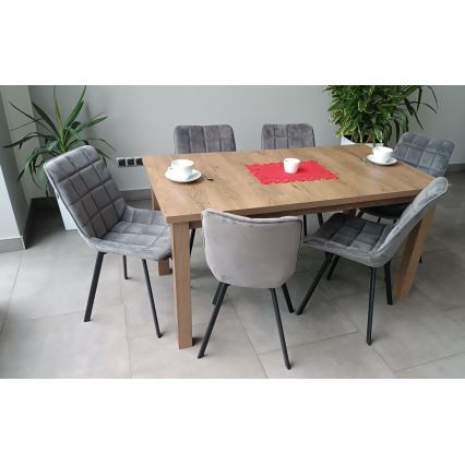 Foldable dining table LIAM oak