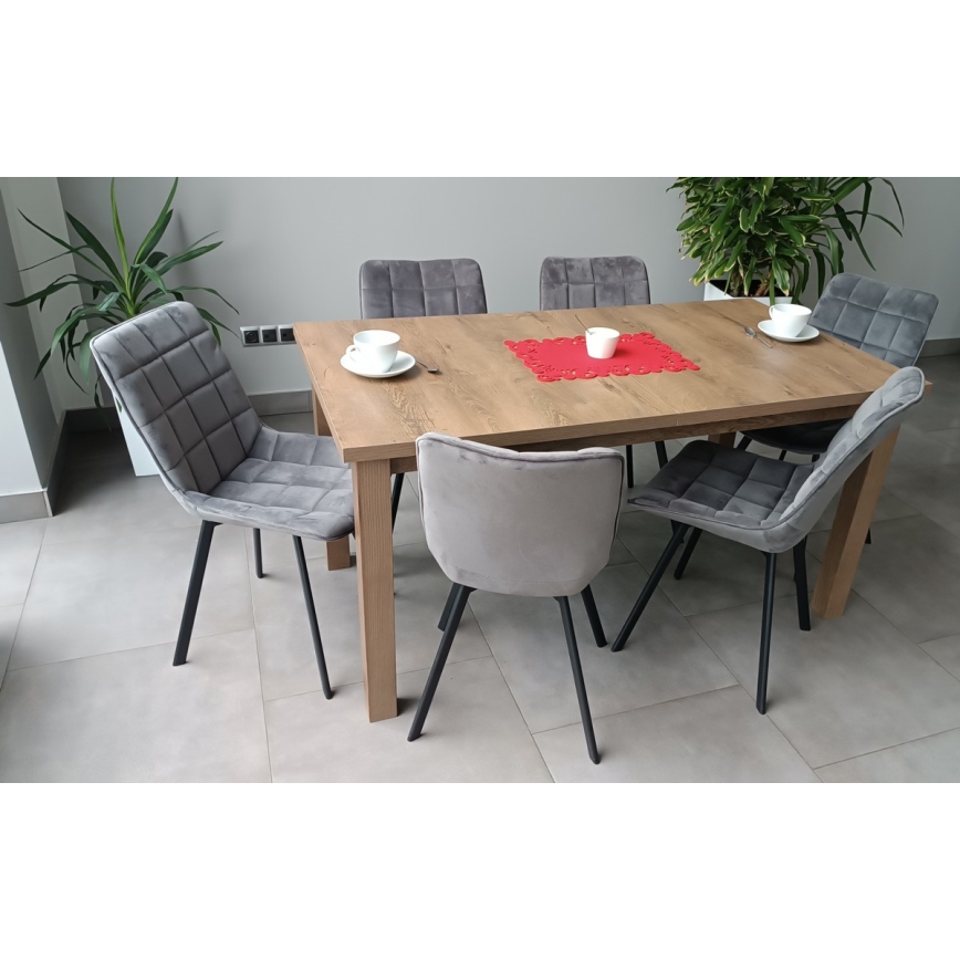 Foldable dining table LIAM oak