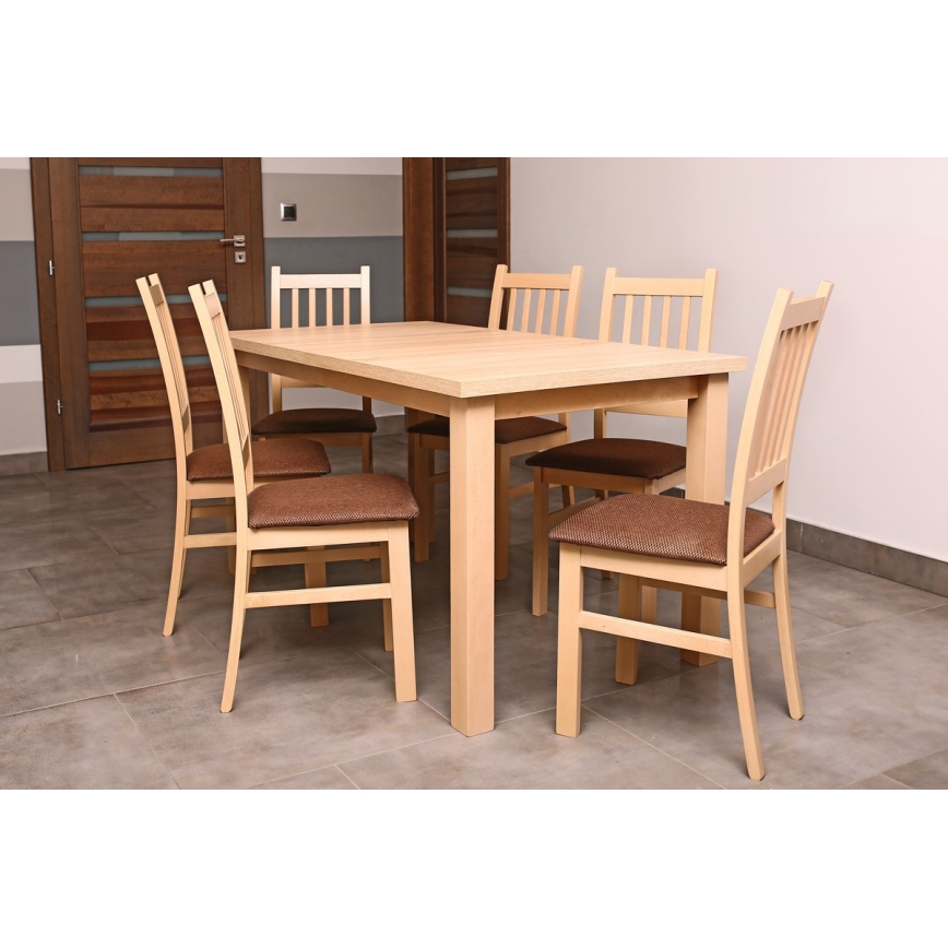 Foldable dining table LIAM oak sonoma