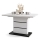 Foldable dining table PAOLO white/black