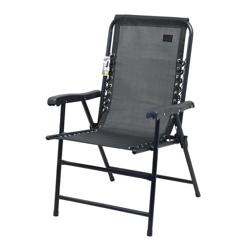 Foldable garden chair black