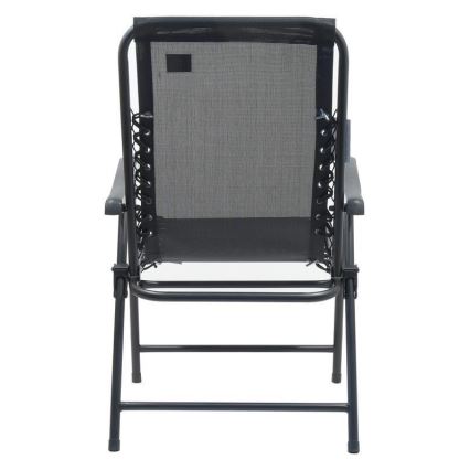 Foldable garden chair black