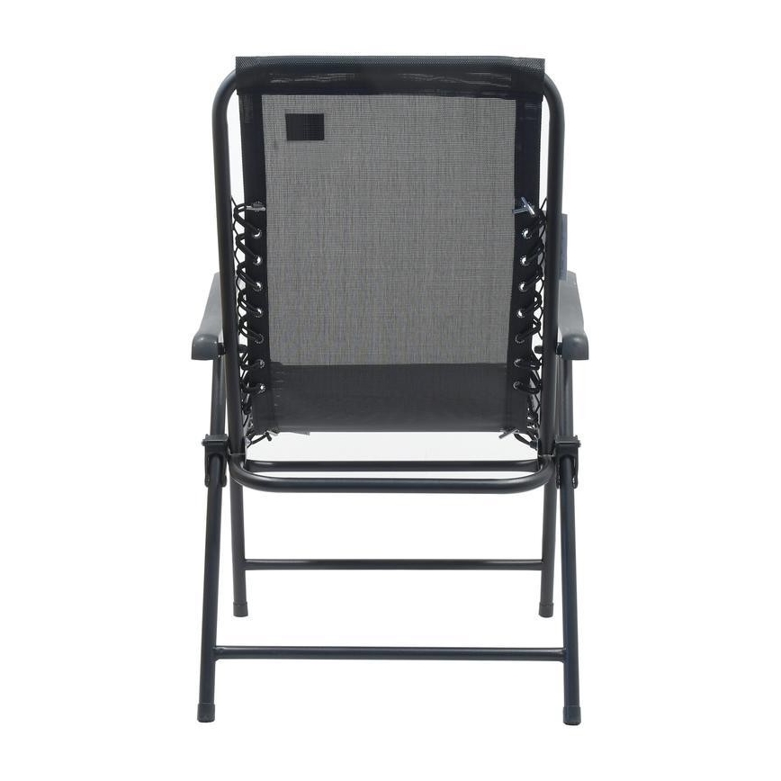 Foldable garden chair black