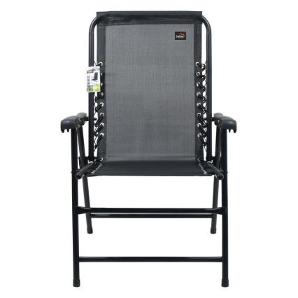 Foldable garden chair black