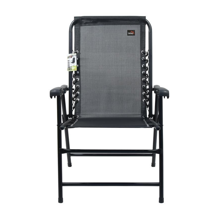 Foldable garden chair black