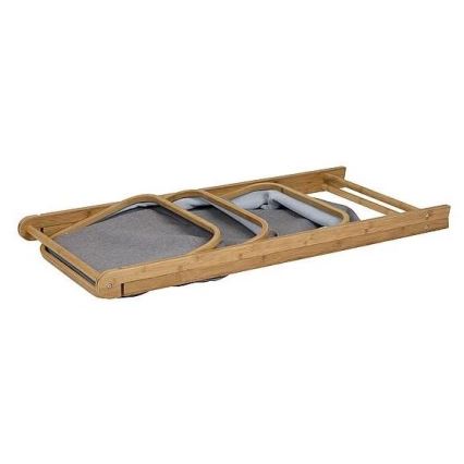 Foldable rack with baskets