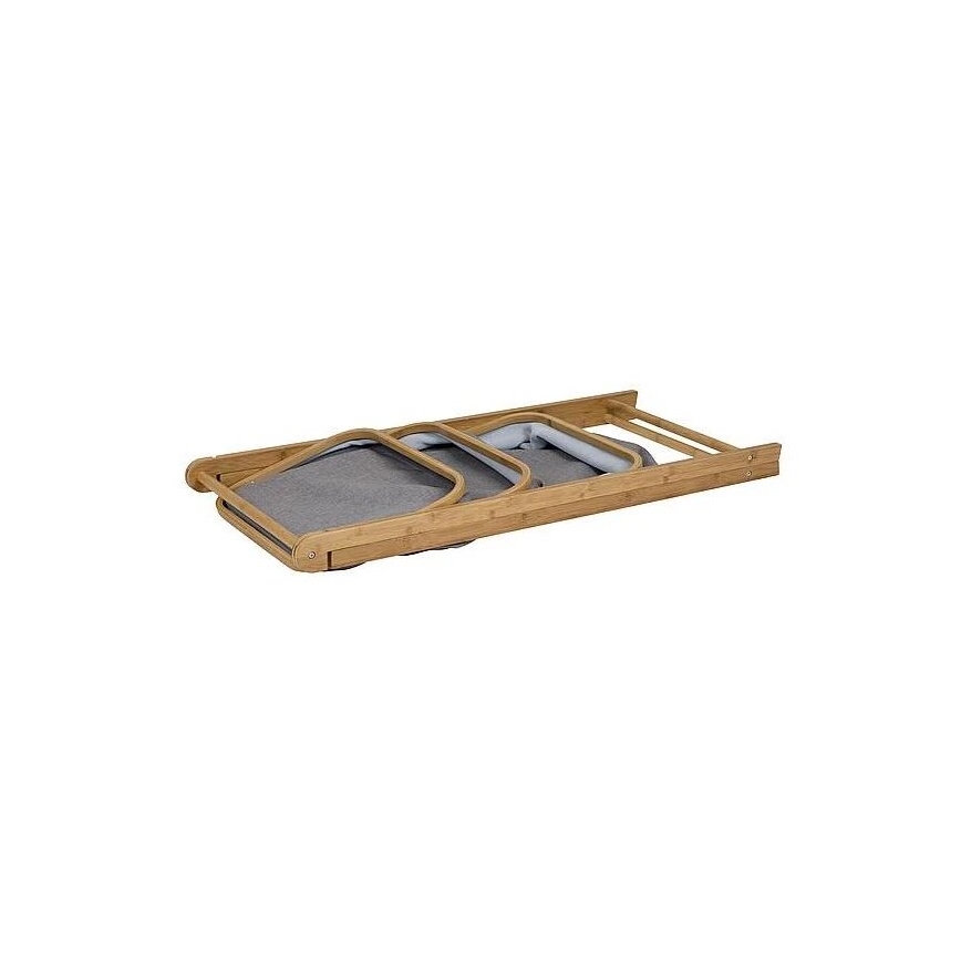 Foldable rack with baskets