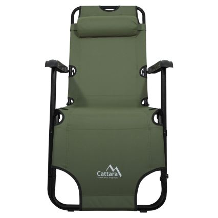Folding adjustable chair green/black