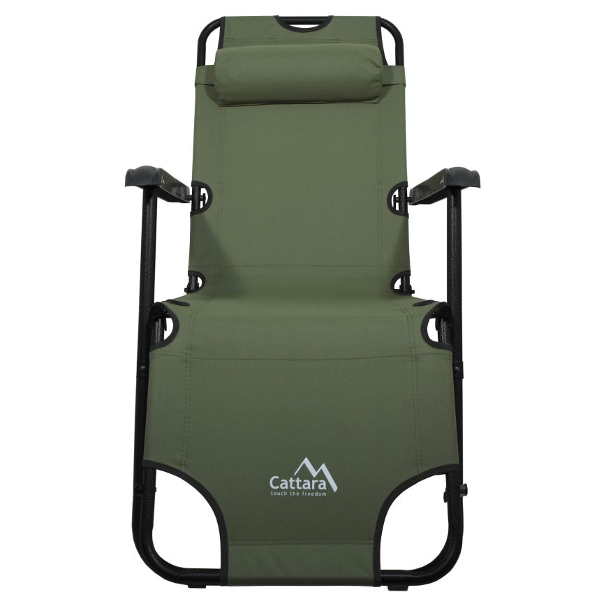 Folding adjustable chair green/black