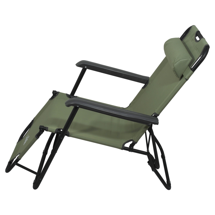 Folding adjustable chair green/black