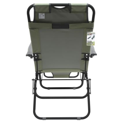 Folding adjustable chair green/black
