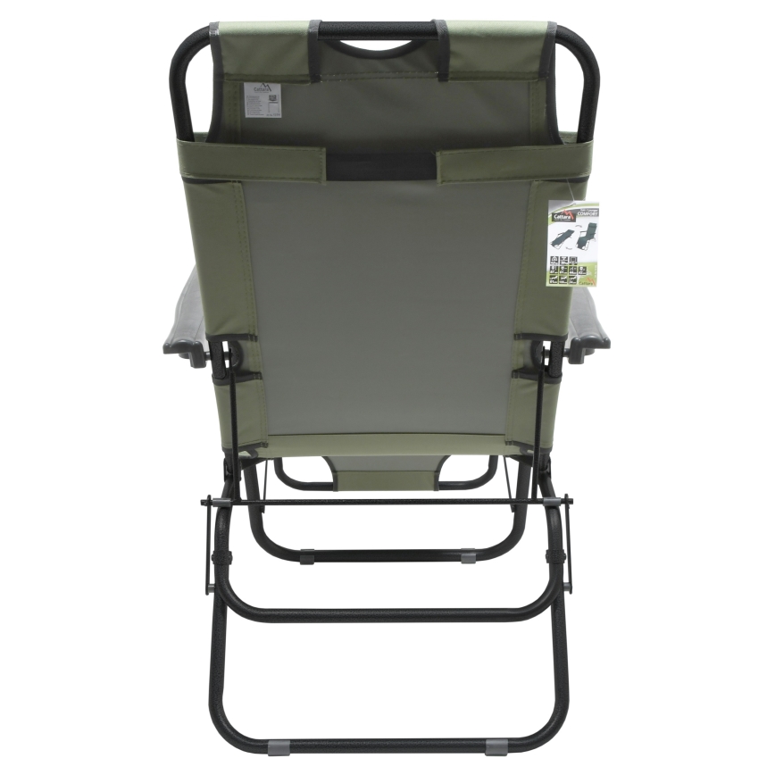 Folding adjustable chair green/black