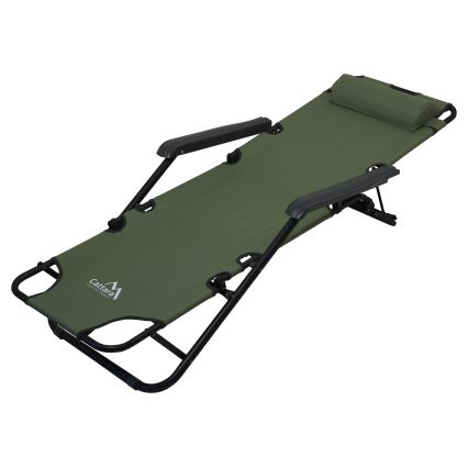 Folding adjustable chair green/black