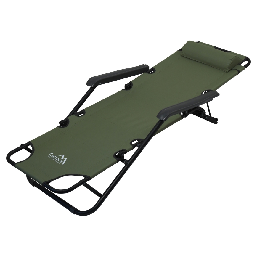 Folding adjustable chair green/black
