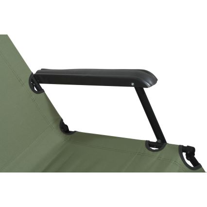 Folding adjustable chair green/black