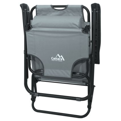 Folding adjustable chair grey/black