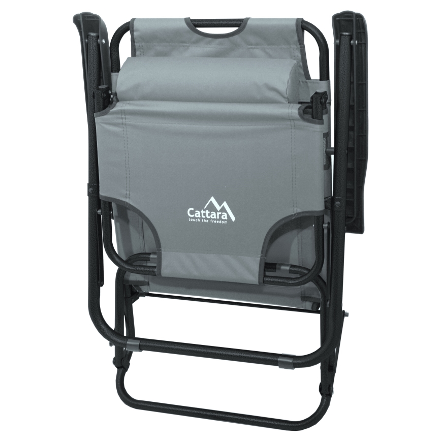 Folding adjustable chair grey/black