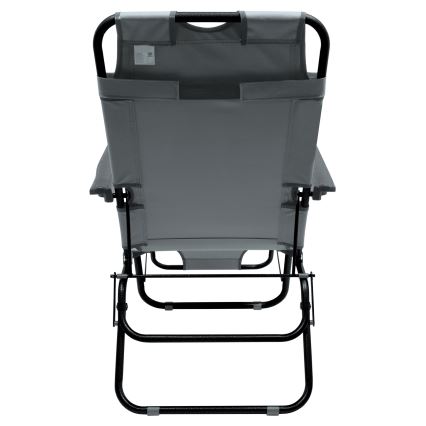 Folding adjustable chair grey/black