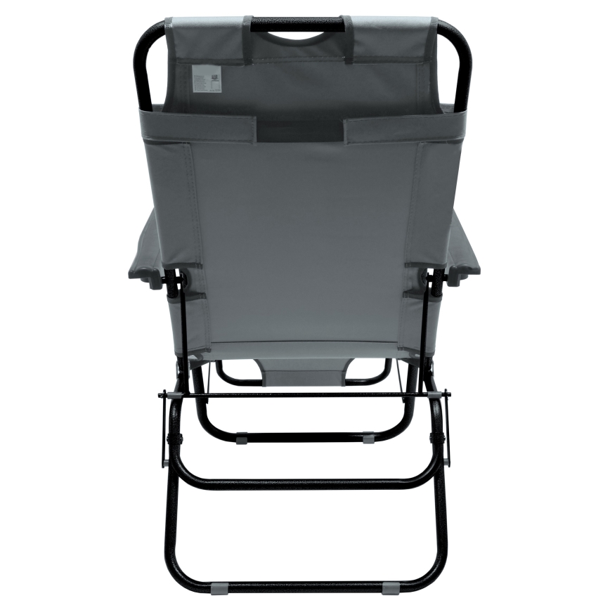 Folding adjustable chair grey/black
