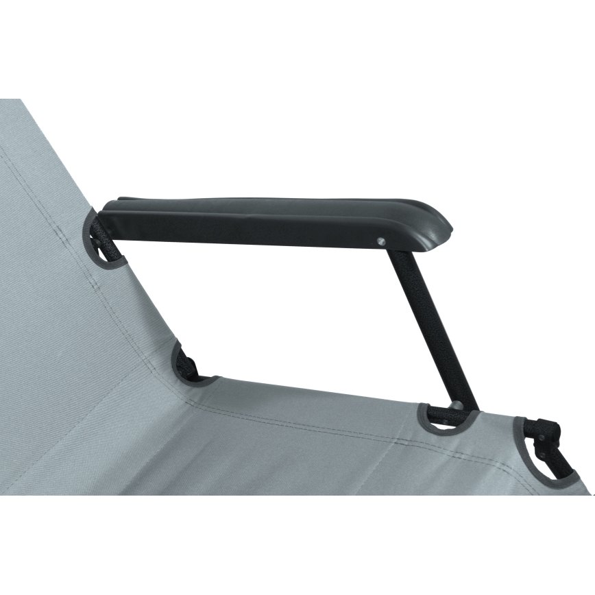 Folding adjustable chair grey/black