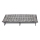 Folding camping lounger with mattress grey