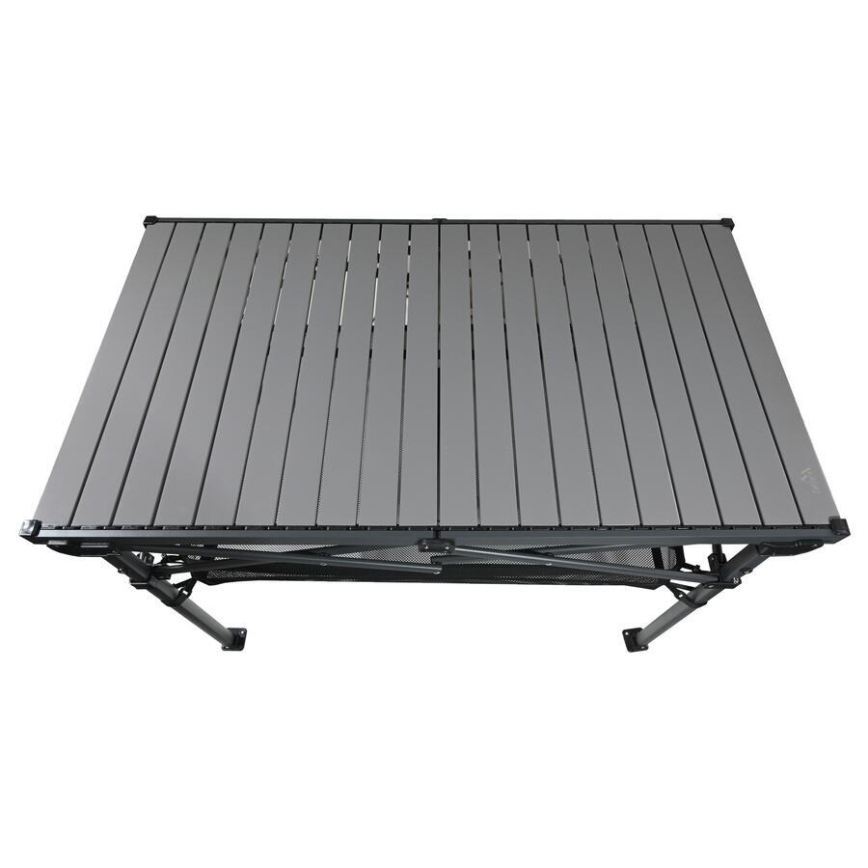 Folding camping table 118x70 cm anthracite