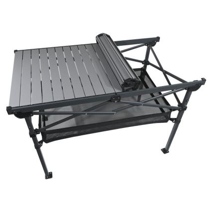 Folding camping table 118x70 cm anthracite