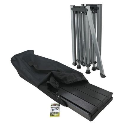 Folding camping table 123x55cm anthracite