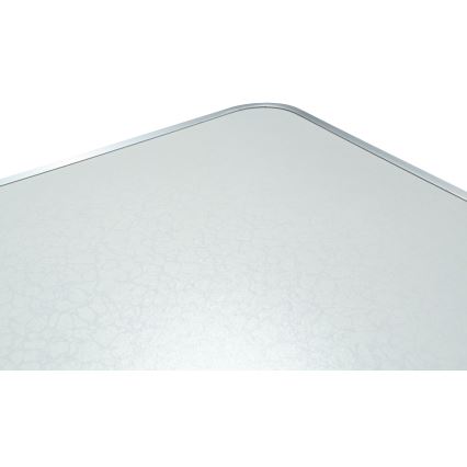 Folding camping table + 4x chair white/matte chrome
