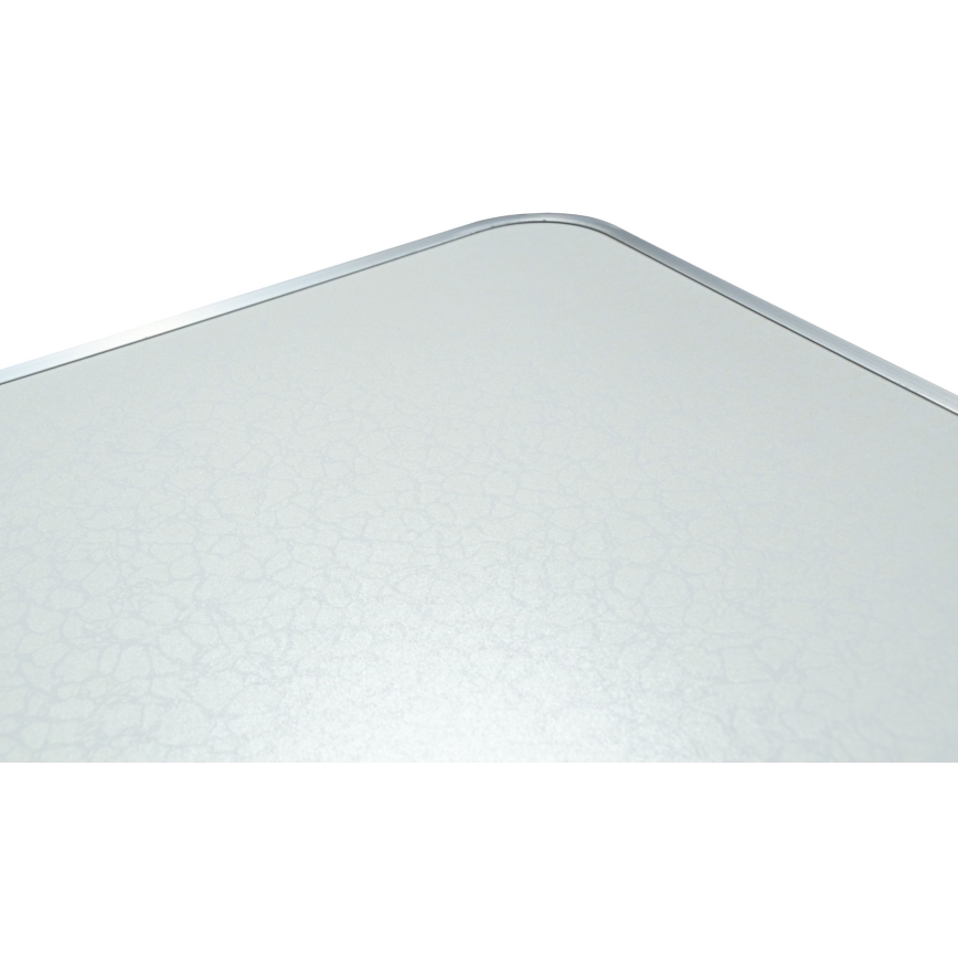 Folding camping table + 4x chair white/matte chrome