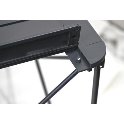 Folding camping table 70x70cm anthracite